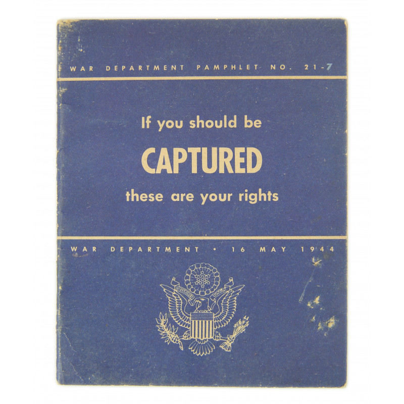 Booklet, "If you should be Captured", 1944 Booklet, "If you should be Captured", 1944