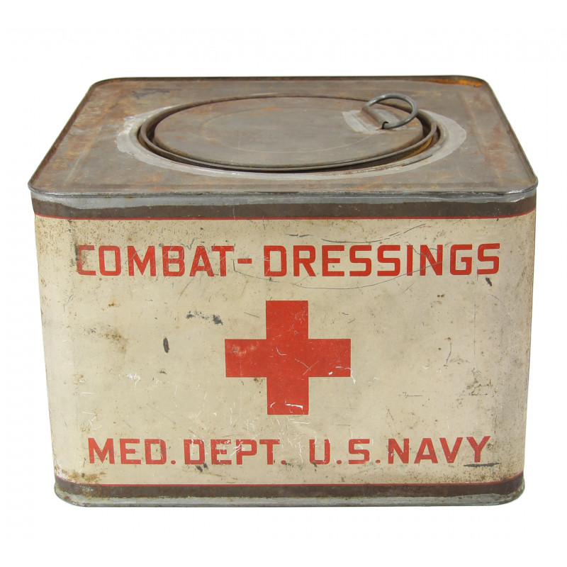 Box, Metal, Combat-dressing Med. Dept. U.S. Navy Box, Metal, Combat-dressing Med. Dept. U.S. Navy