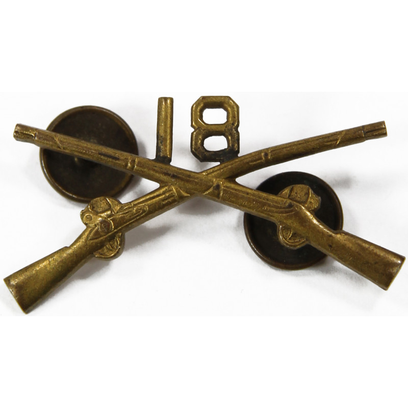 Insignia, Collar, Officer, 18th Inf. Regt., 1st Infantry Division Insignia, Collar, Officer, 18th Inf. Regt., 1st Infantry Division