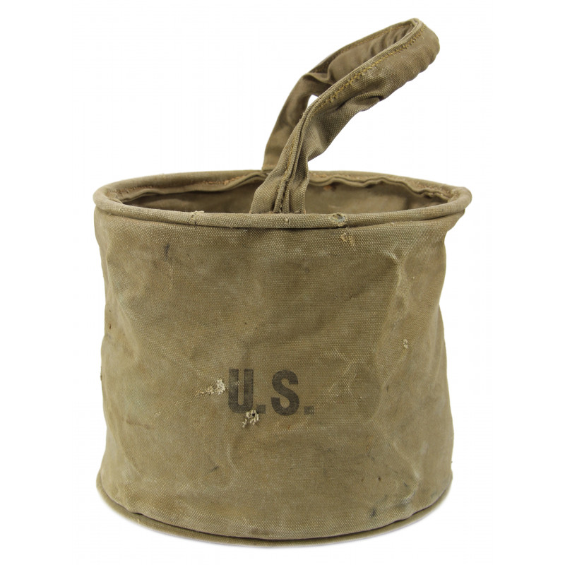 Bucket, Watering, Canvas, J.Q.M.D., 1942 Bucket, Watering, Canvas, J.Q.M.D., 1942