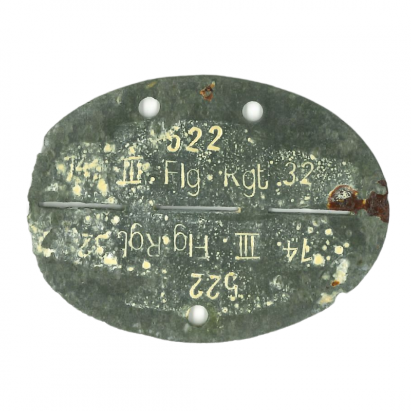 Tag, Identity, Flg. Rgt. 32 / FJR 6, Normandy Tag, Identity, Flg. Rgt. 32 / FJR 6, Normandy
