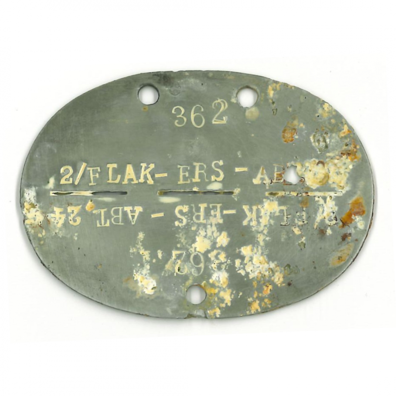 Plaque d'identité, Flak-Ers-Abt 24 / FJR 6, Normandie Plaque d'identité, Flak-Ers-Abt 24 / FJR 6, Normandie