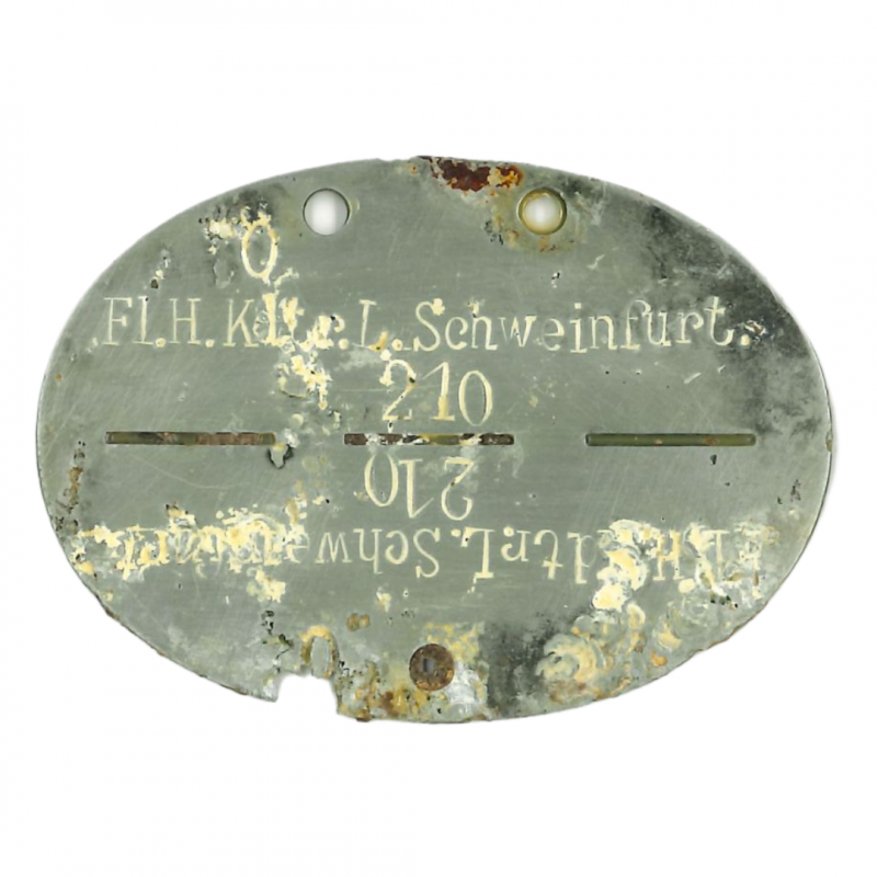 Tag, Identity, German, ???FJR6, Normandy Tag, Identity, German, ???FJR6, Normandy