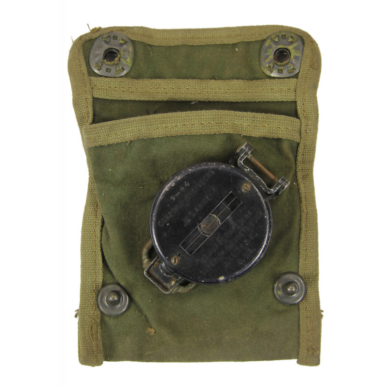 Compass, Gurley ????, with OD Canvas Pouch Compass, Gurley ????, with OD Canvas Pouch