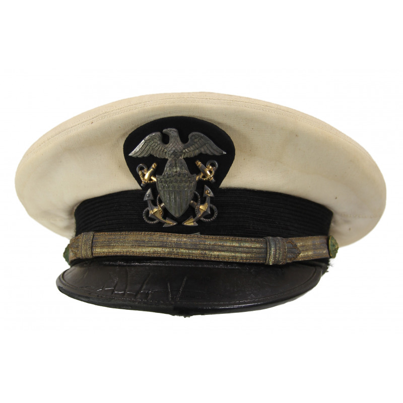 Cap, Officer, USN, White, Named Cap, Officer, USN, White, Named