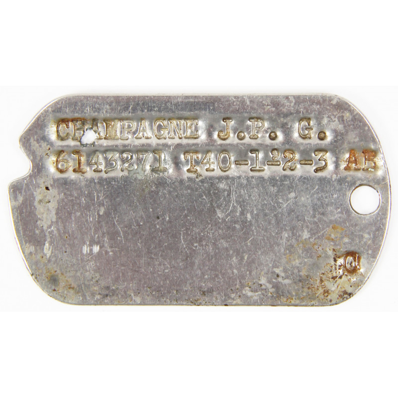 Dog tag, US, Normandy Dog tag, US, Normandy