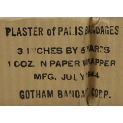 Bandage de plâtre, Gotham Bandage Corp., 1944