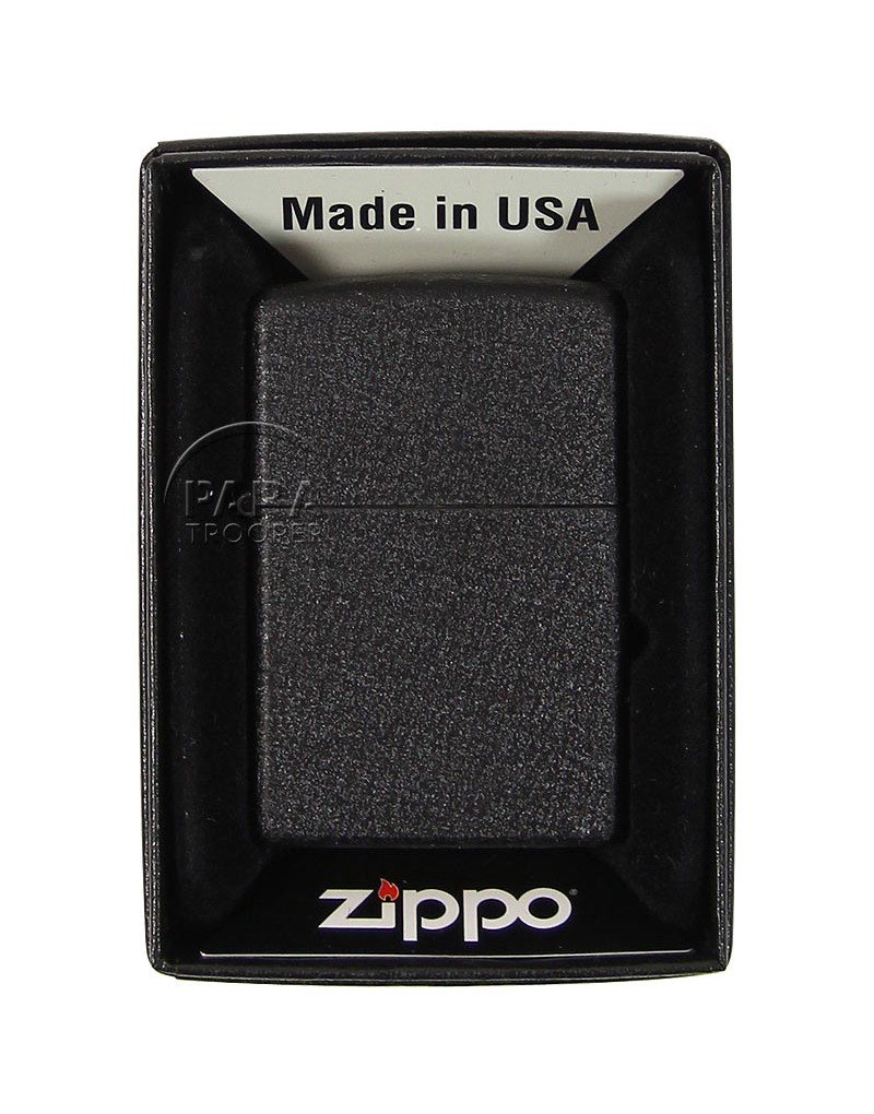 Lighter, Zippo 1943, Black Crackle Finish Paratrooper