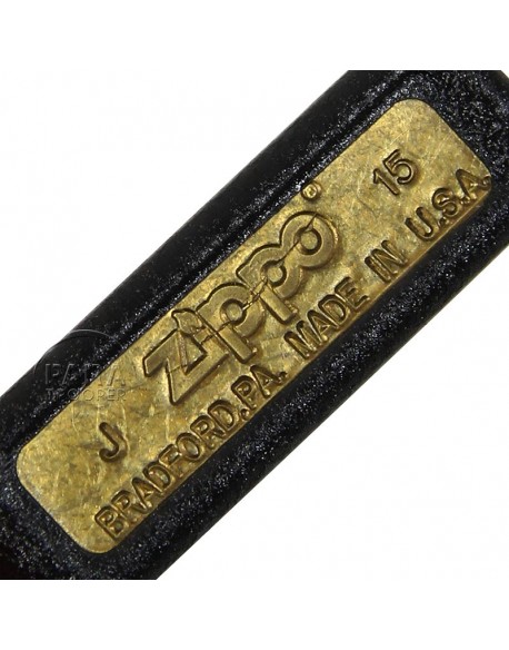 Briquet US, fabrication Zippo 1943, Black Crackle Finish