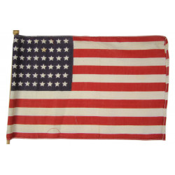 Drapeau US, 48 étoiles, sur bâton