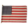 Flag, USA, 48 stars, on stick