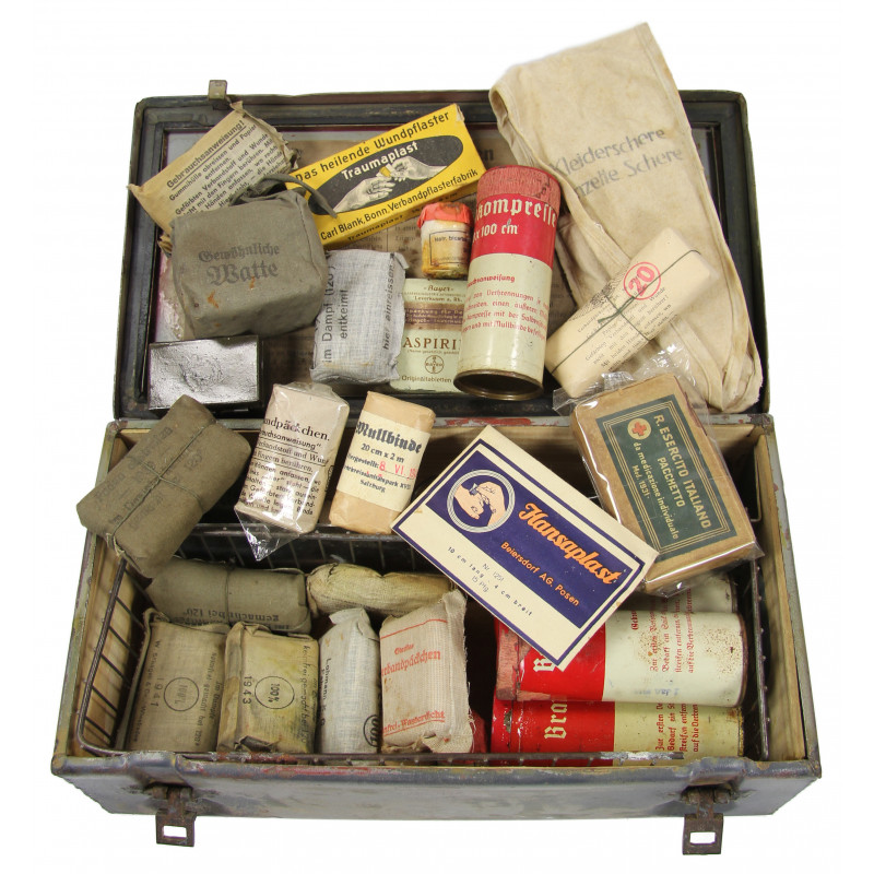 Kit, First Aid, German, Verbandkasten für Kraftwagen, Normandy Kit, First Aid, German, Verbandkasten für Kraftwagen, Normandy