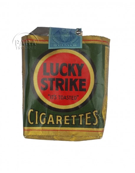 Pack of cigarettes, Lucky Strike, Green Pack of cigarettes, Lucky Strike, Green