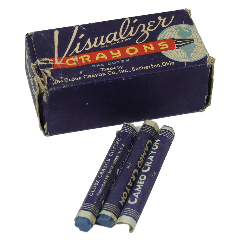 Crayon, Blue Visualizer Map with box Crayon, Blue Visualizer Map with box