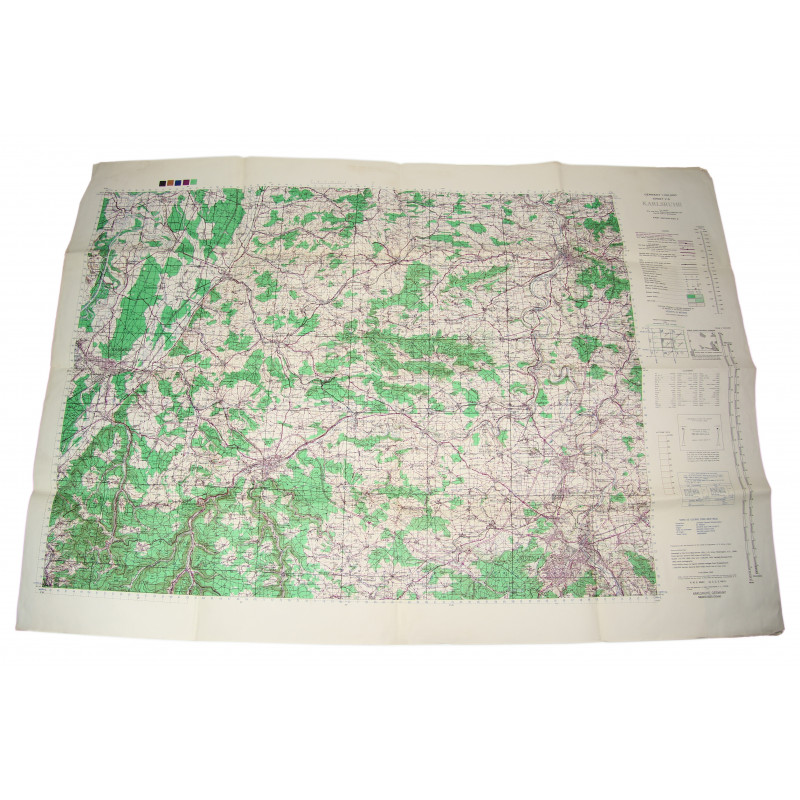 Map, War Office, Karlsruhe (Germany), 1944 Map, War Office, Karlsruhe (Germany), 1944