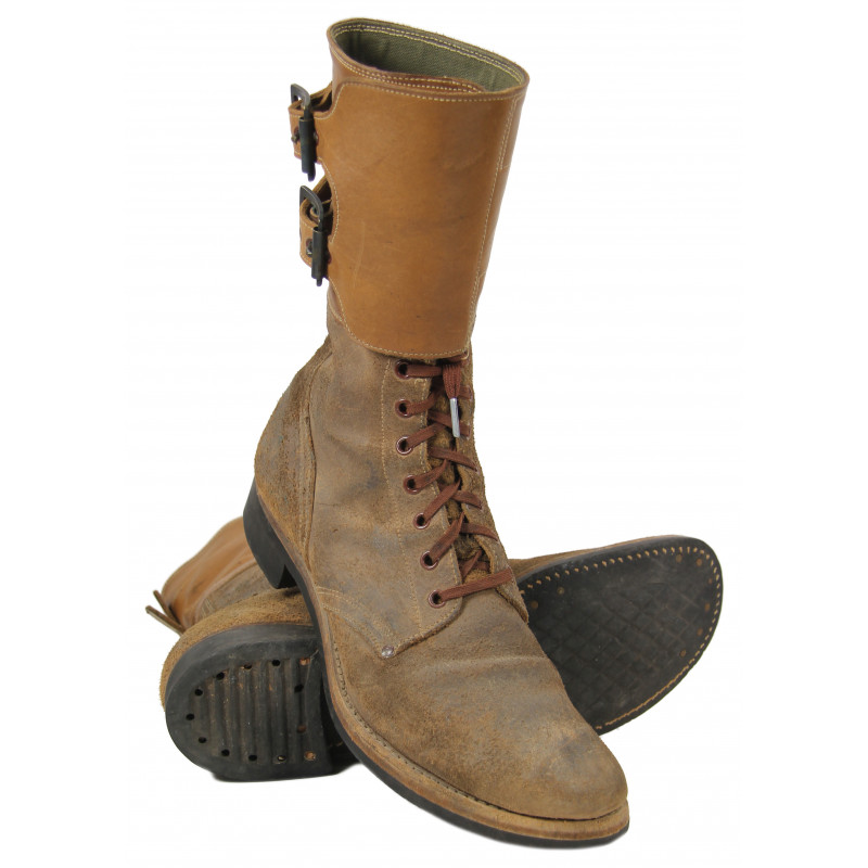 Boots, Service, Combat (Buckle boots), 10 A, 1944 Boots, Service, Combat (Buckle boots), 10 A, 1944