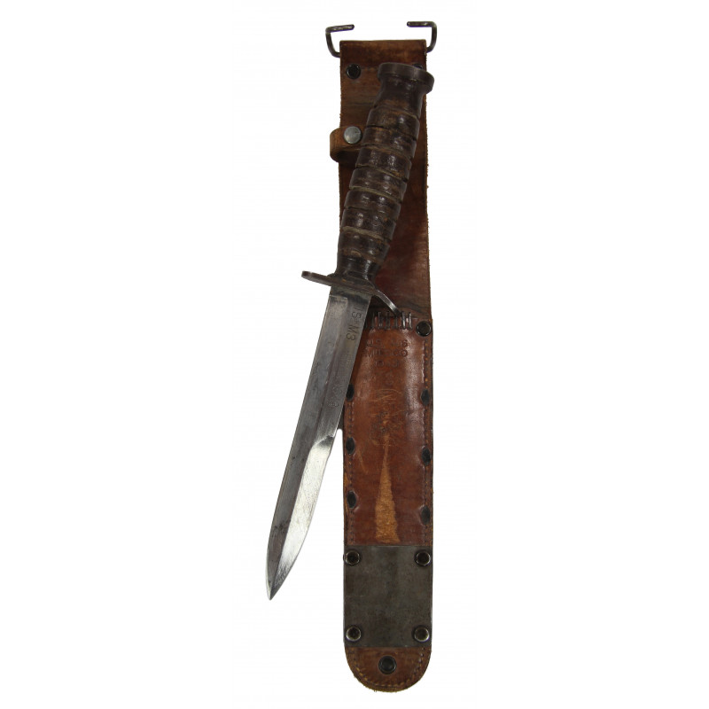 Knife, Trench, USM3, Kinfolks 1943 on blade, with USM6 Milsco Knife, Trench, USM3, Kinfolks 1943 on blade, with USM6 Milsco