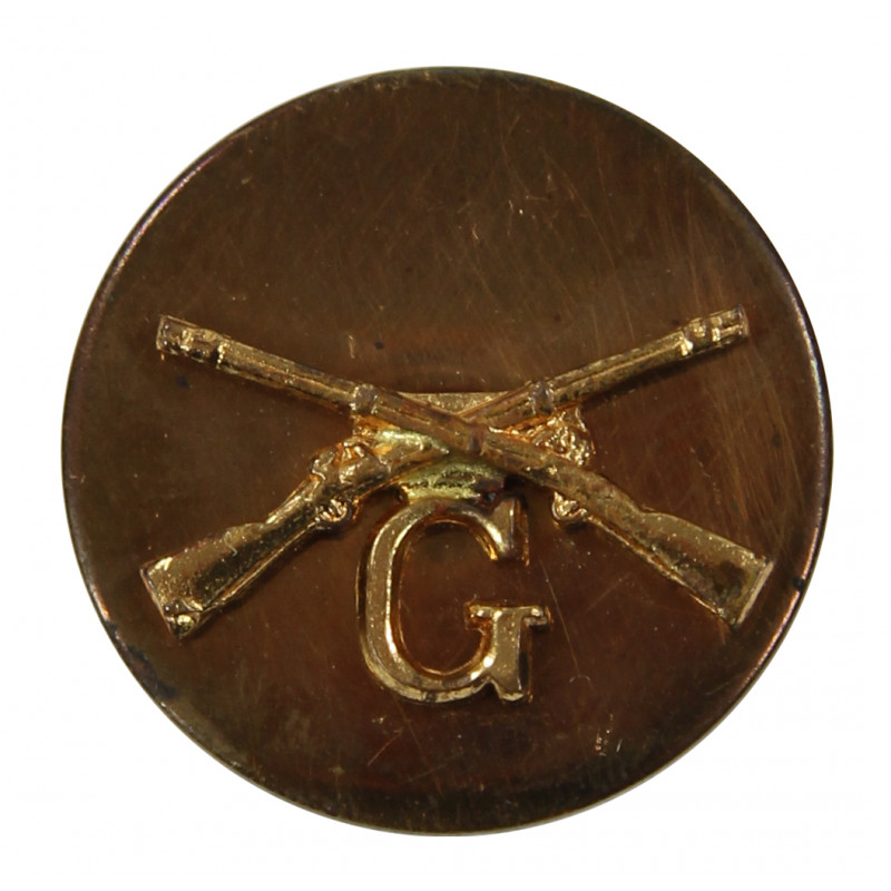 Disk, Collar, Infantry, G Company, SB Disk, Collar, Infantry, G Company, SB