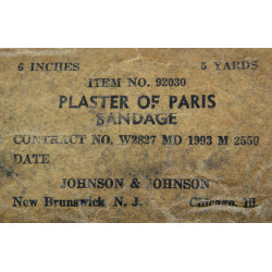 Bandage de plâtre, item N° 92030, 1943