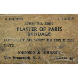 Bandage, Plaster of Paris, Item N° 92030, 1943
