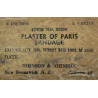 Bandage de plâtre, item N° 92030, 1943 Bandage de plâtre, item N° 92030, 1943