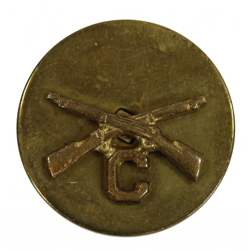 Disk, Collar, Infantry, C Company Disk, Collar, Infantry, C Company