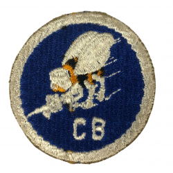 Insigne, Seabees, C.B., US Navy, 1er type