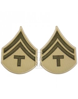 Grades en tissus de Corporal Technicien T/5, été