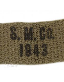 Bretelle en toile kaki clair pour carabine USM1, 1943