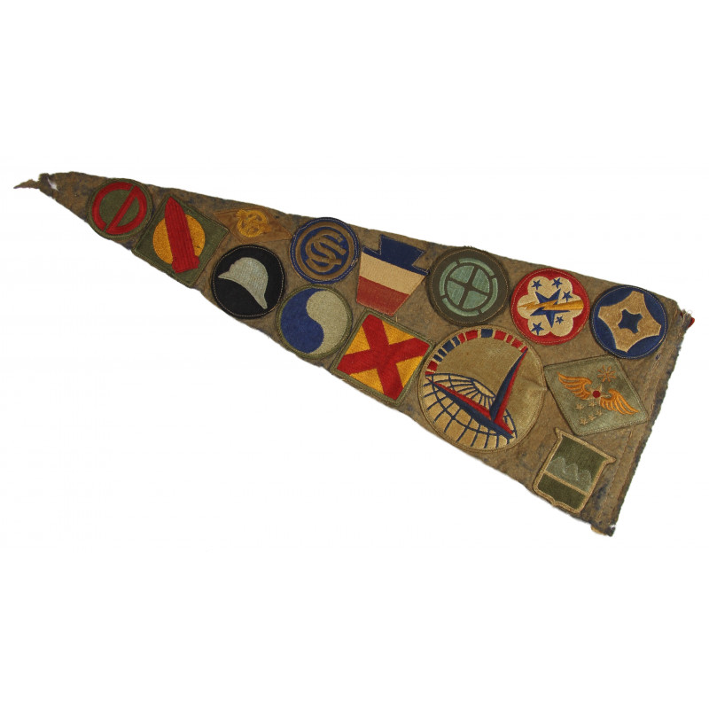 Pennant, Blue, Jakcson, Mississippi, with Patches Pennant, Blue, Jakcson, Mississippi, with Patches