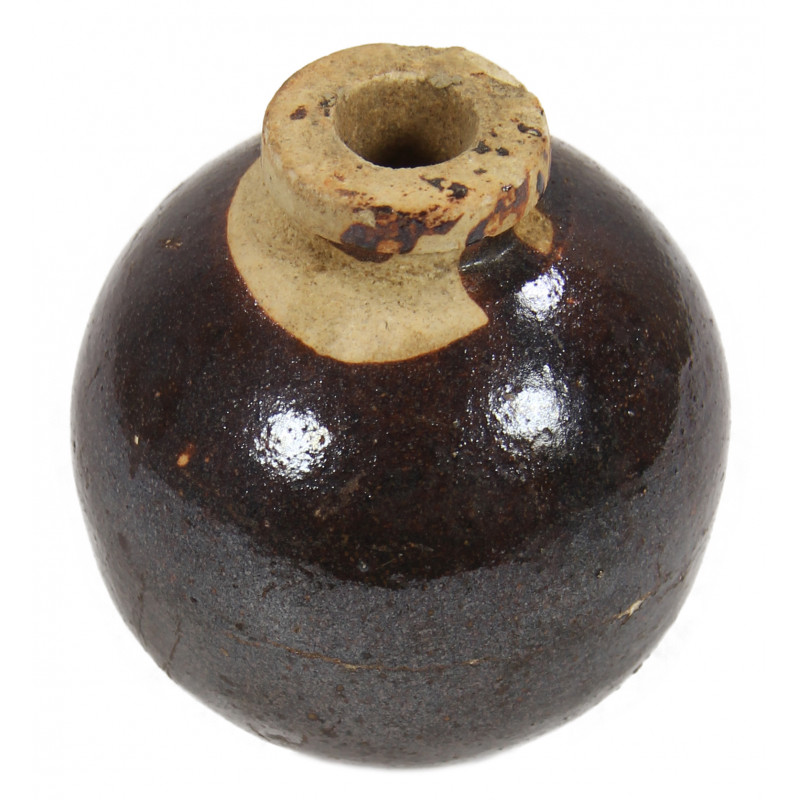 Grenade, Hand, Ceramic, Brown, Type 4, Japanese Grenade, Hand, Ceramic, Brown, Type 4, Japanese