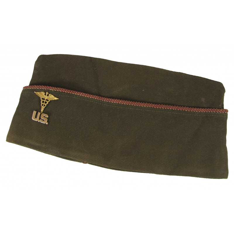 Cap, Garrison, Medical Department, Size 6 3/4, with Insignia Cap, Garrison, Medical Department, Size 6 3/4, with Insignia