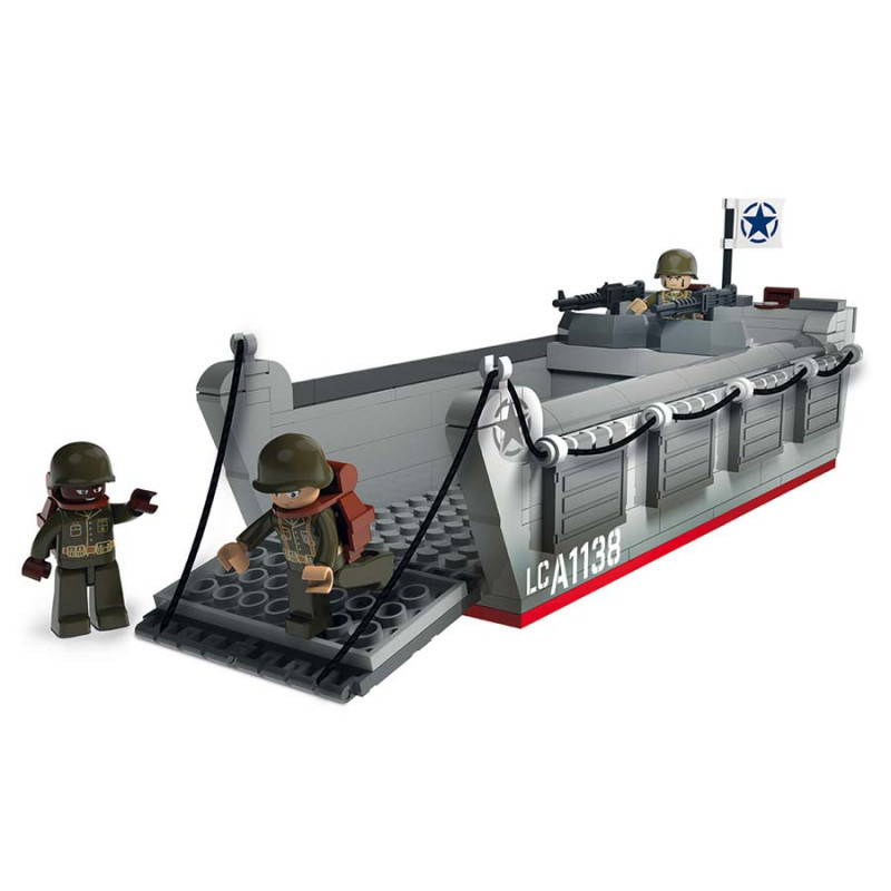 Barge, péniche de débarquement, LCVP, D-Day, Lego / Sluban