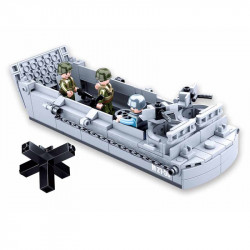 Barge, péniche de débarquement, LCVP, D-Day, Lego / Sluban 182p