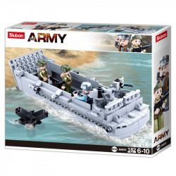 Barge, péniche de débarquement, LCVP, D-Day, Lego / Sluban 182p