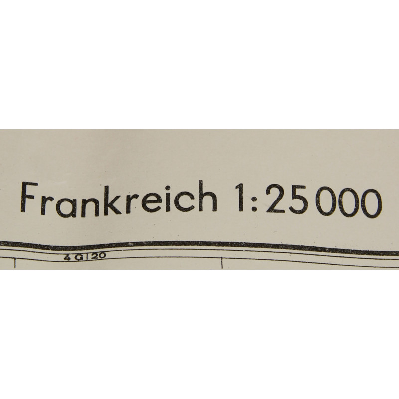 Carte allemande, SAINT-VAAST-LA-HOUGUE, Secteur UTAH BEACH / 101st Airborne