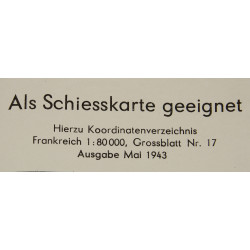 Carte allemande, SAINT-VAAST-LA-HOUGUE, Secteur UTAH BEACH / 101st Airborne