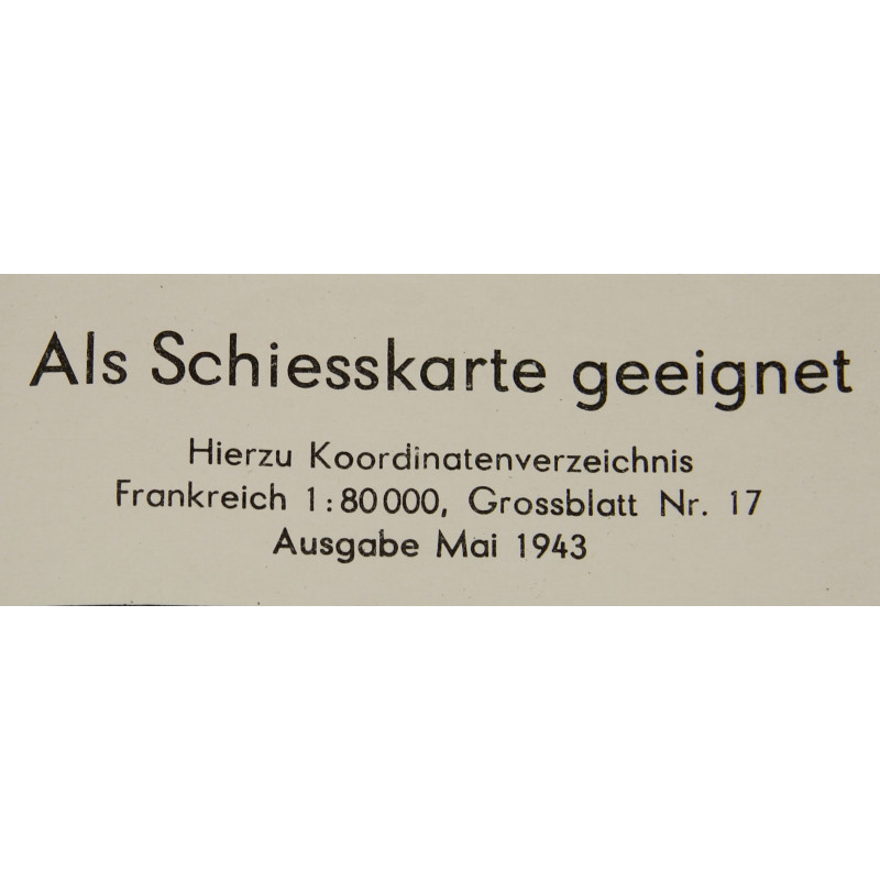 Carte allemande, SAINT-VAAST-LA-HOUGUE, Secteur UTAH BEACH / 101st Airborne