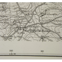 Map, German, Saint-Vaast-la-Hougue, 1944