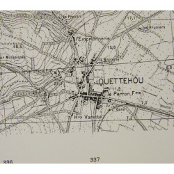 Carte allemande, Saint-Vaast-la-Hougue, 1944