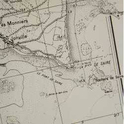 Map, German, Saint-Vaast-la-Hougue, 1944