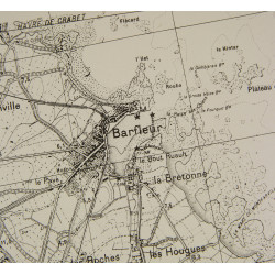 Carte allemande, Saint-Vaast-la-Hougue, 1944