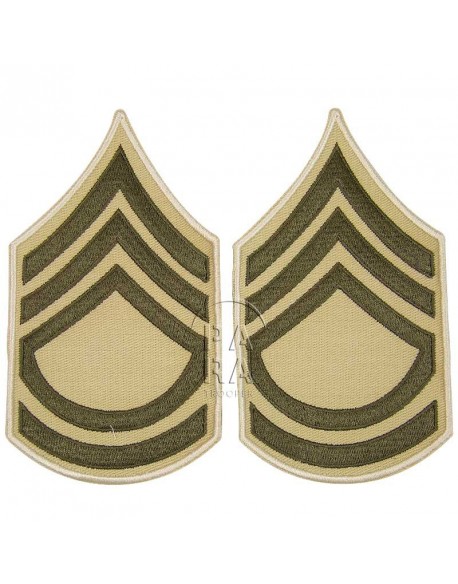 Grades en tissu de Technical Sergeant, été