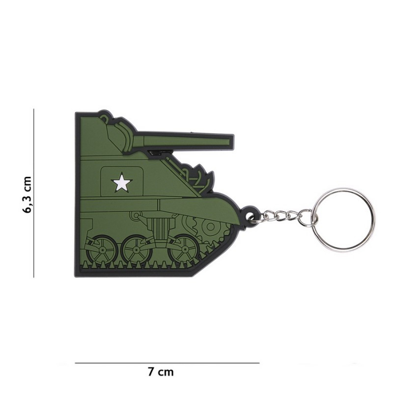 Porte-clés 3D ,Sherman, PVC