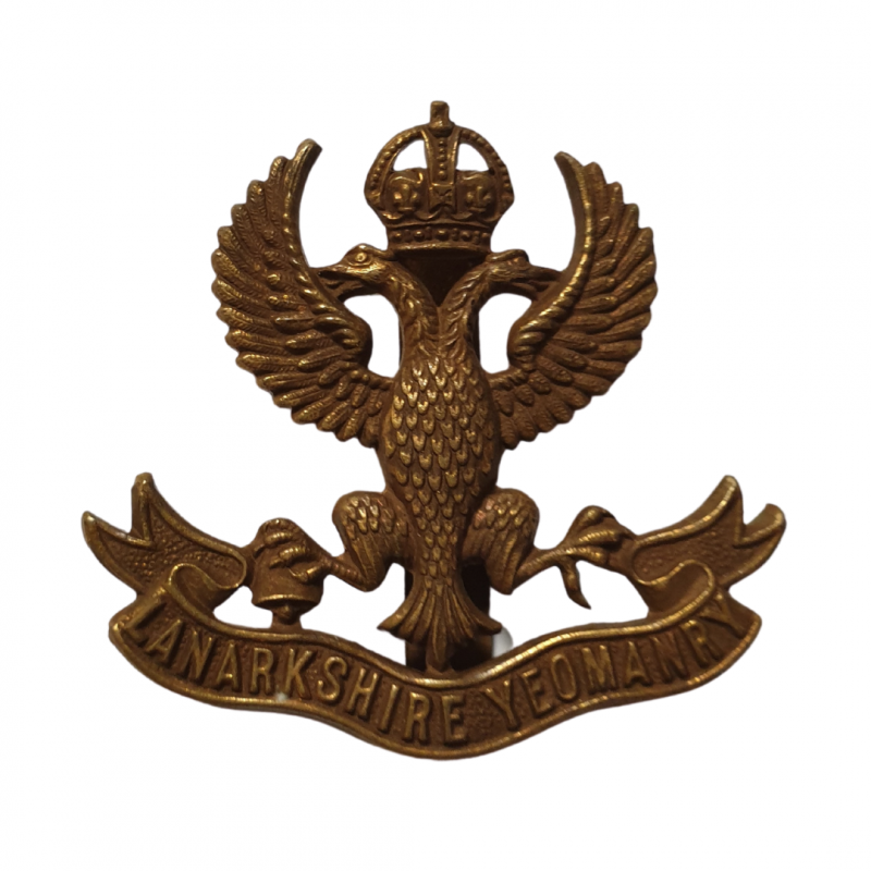 Cap Badge, The Lanarkshire Yeomanry, WWI Cap Badge, The Lanarkshire Yeomanry, WWI