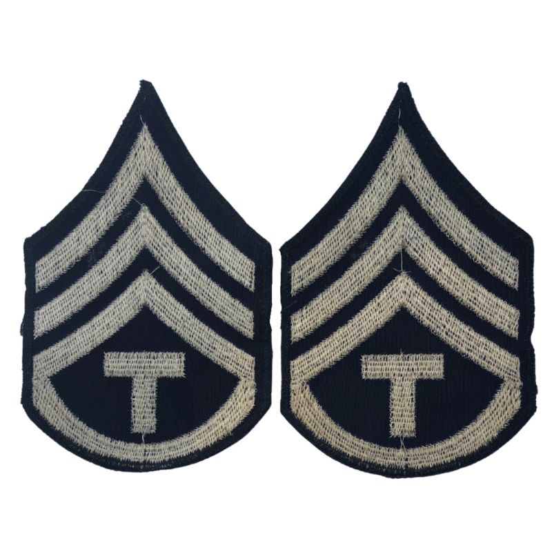 Grades en tissu de Sergeant T/3 Grades en tissu de Sergeant T/3