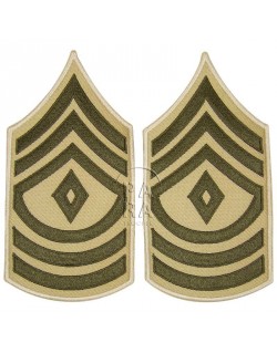 Grades en tissu de First Sergeant, été