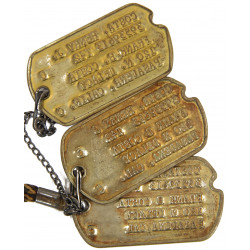 Dog Tags, 1st Type, Monel, Henry Costa, 1942
