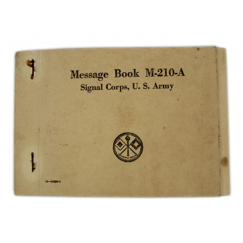 Message book, M-210-A, 1943 Message book, M-210-A, 1943