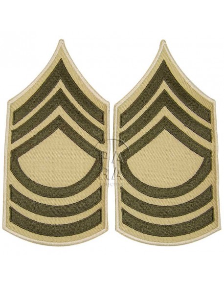 Grades en tissu de Master Sergeant, été